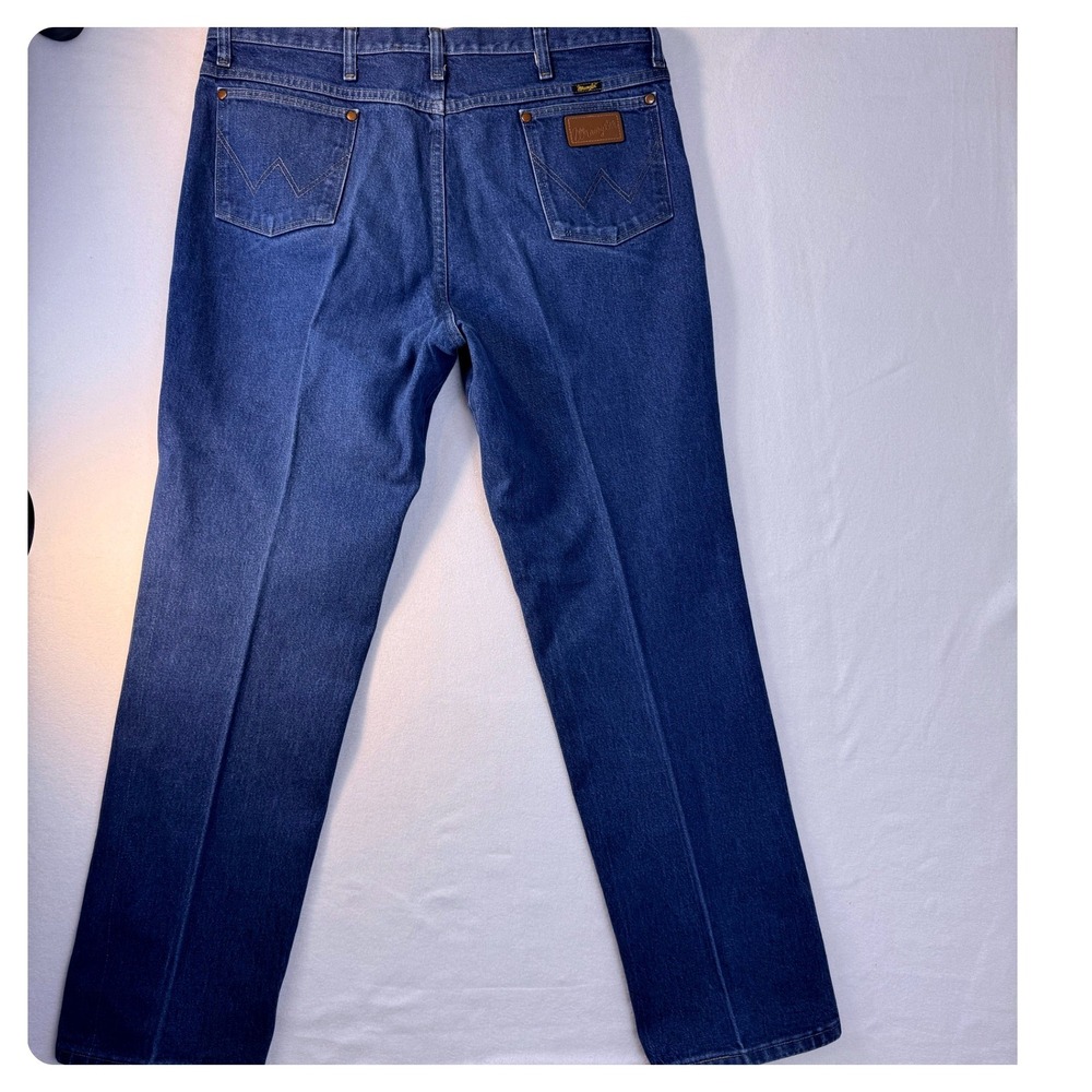 Wrangler 936PWD Mens 38x32 Cowboy Cut Slim Fit Jeans Vintage Western Denim